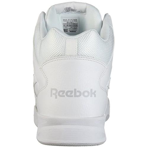 Reebok Mens Royal Bb4500 Hi2 Sneakers White Solid Grey Size 10 Athletic Shoes Image 3