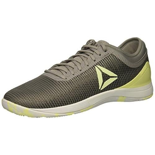 Reebok Mens Crossfit Nano 8.0 Flexweave Cross Trainer Shoe TIN GREYSHARK//LEMON ZEST Image 2