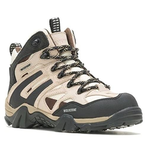 WOLVERINE Womens Wilderness Waterproof Construction Boot LIGHT TAUPE Image 1