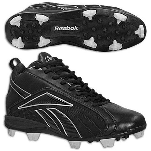 Reebok Unisex Kids Vero FL MR9 II Mid Baseball Shoe Black Comfortable Lightweight Image 1