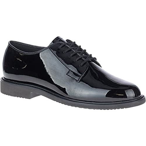 Bates Mens Sentry Oxford High Gloss BLACK Image 1