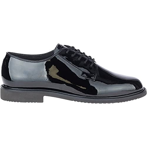 Bates Mens Sentry Oxford High Gloss BLACK Image 2