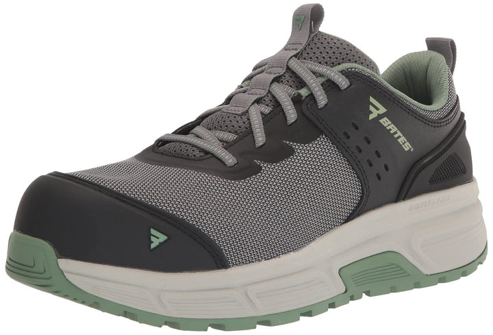 Bates Womens Jumpstart Low Fire and Safety Shoe GREY/JADE Image 1