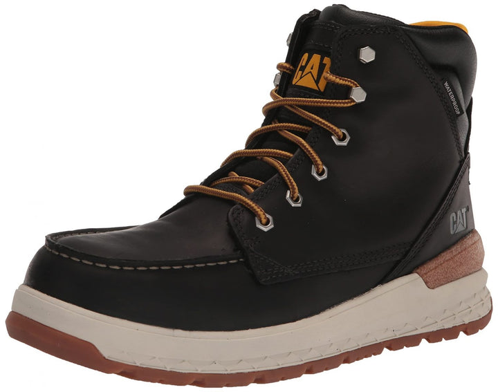 Cat Footwear Mens Impact Waterproof Composite Toe Construction Boot FRIAR BROWN Image 1