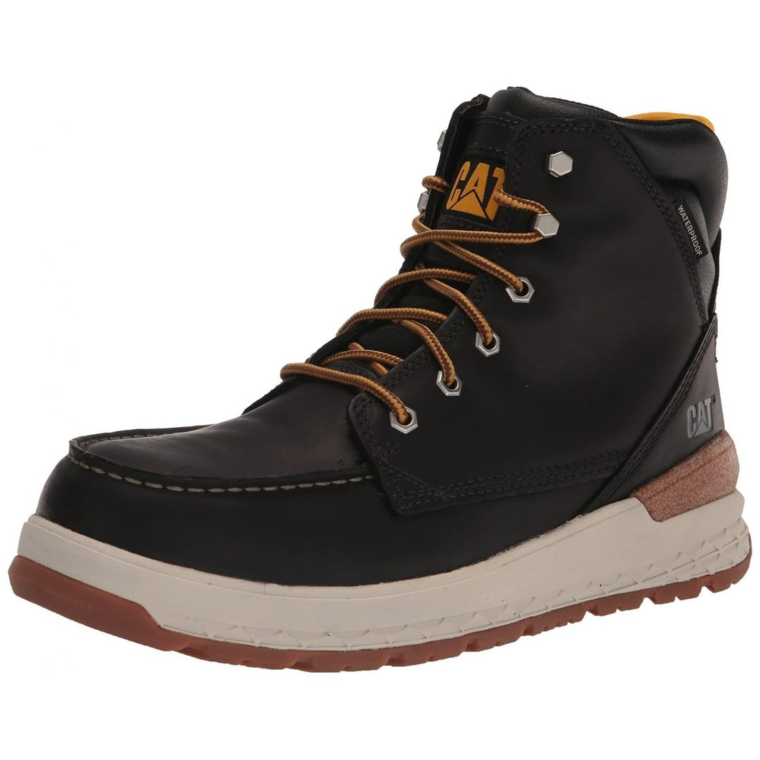 Cat Footwear Mens Impact Waterproof Composite Toe Construction Boot FRIAR BROWN Image 3