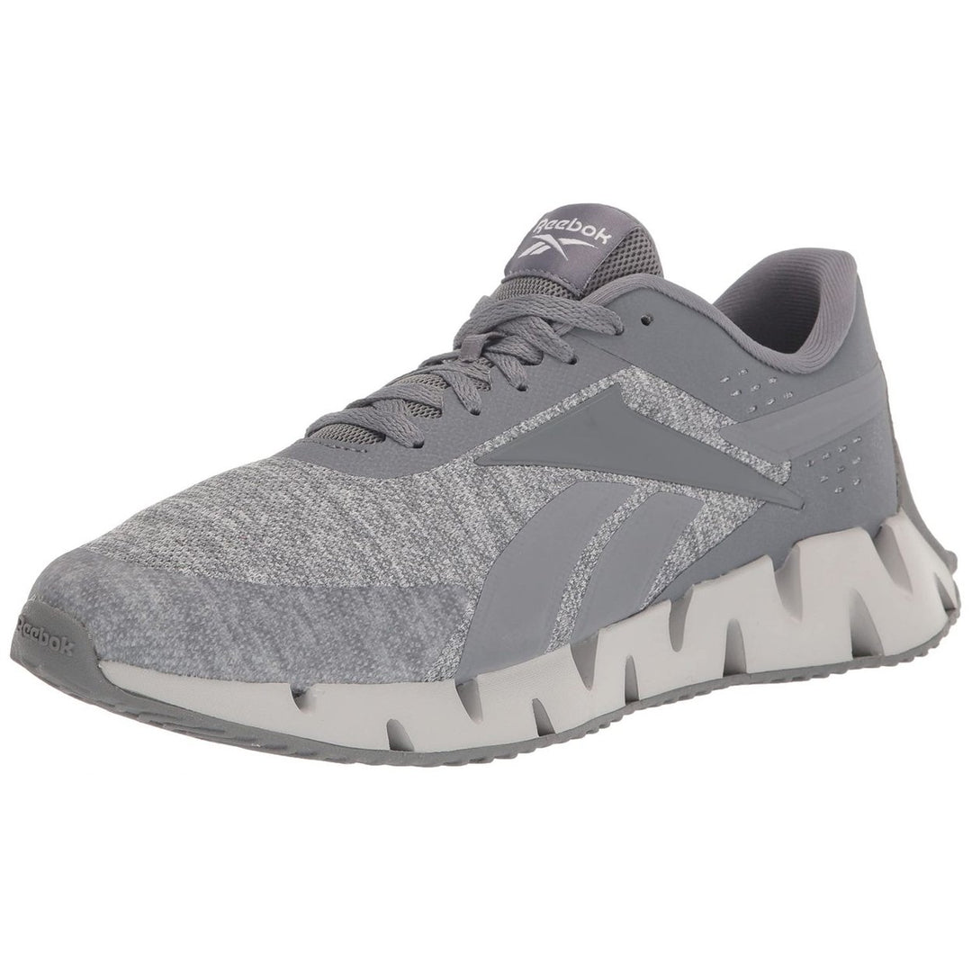 Reebok Mens Zig Dynamica 2.0 Running Shoes Pure Grey3 HQ5896 Lightweight Cushioned Image 1