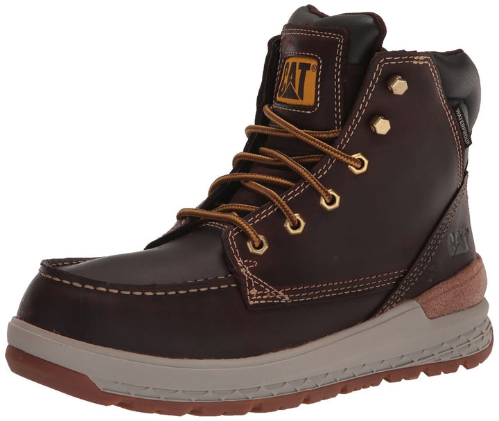 Cat Footwear Mens Impact Waterproof Construction Boot FRIAR BROWN Image 2