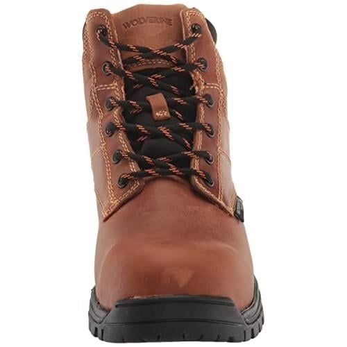 WOLVERINE Mens Piper Waterproof Composite Toe 6in Construction Boot CASHEW Image 3