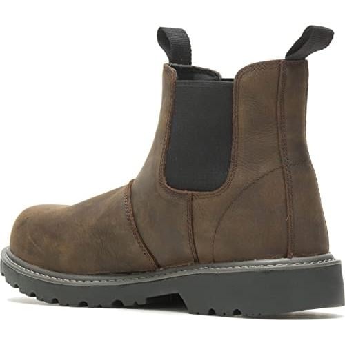 WOLVERINE Mens Floorhand Romeo Waterproof Chelsea Boot DARK BROWN Image 4