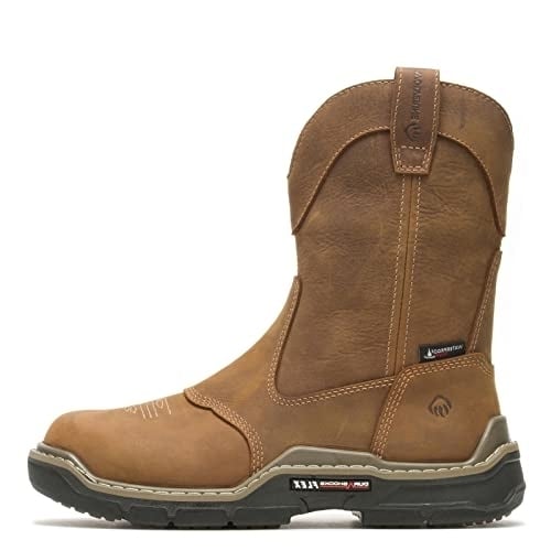 WOLVERINE Mens Raider DuraShocks Western CarbonMax Wellington Boot BROWN Image 3