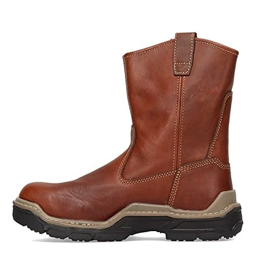 WOLVERINE Mens Raider DuraShocks Wellington 10 Inch Composite Toe Construction Boot PEANUT Image 3