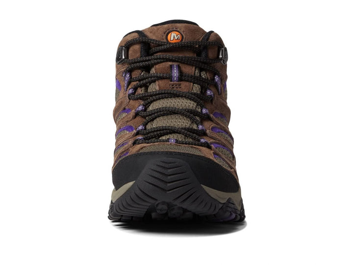 Merrell Mens Moab 3 Mid Hiking Boot BRACKEN/PURPLE Image 3