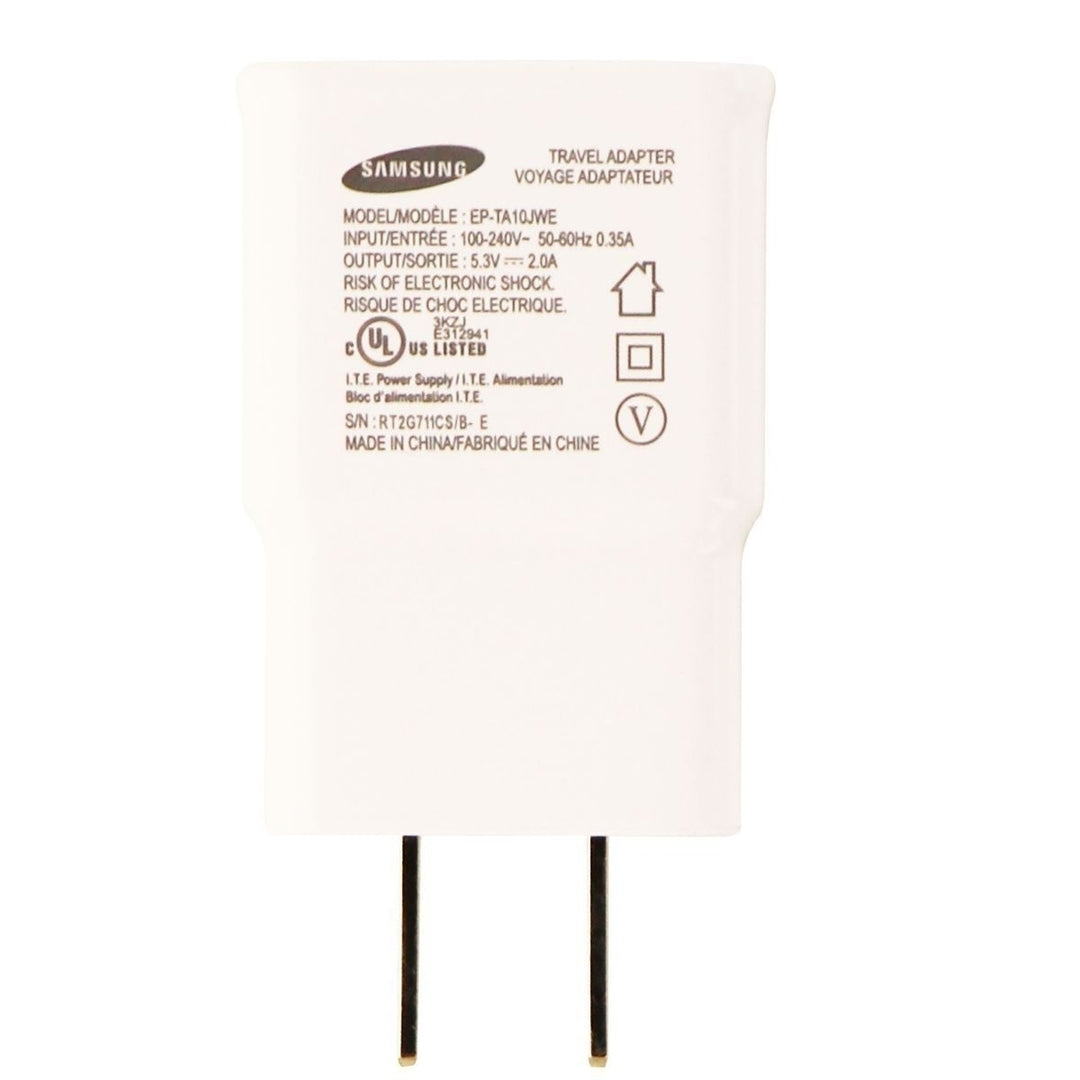 Samsung (EP-TA10JWE) Wall Adapter (5.3 Volt - 2 Amp) for USB Devices - White Image 1