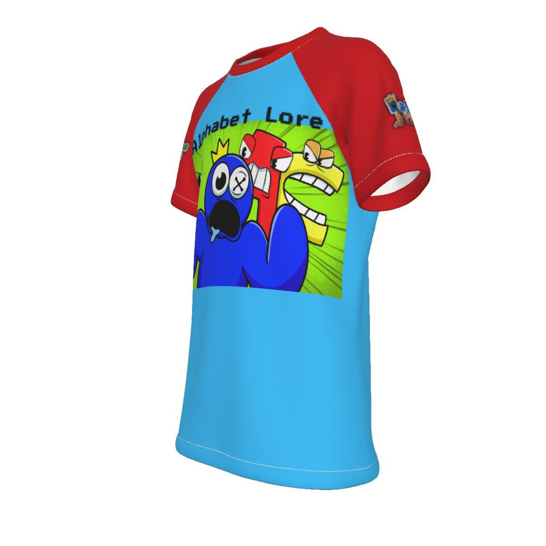 Kids Rainbow Friends VS Alphabet Lore Shirt Image 4