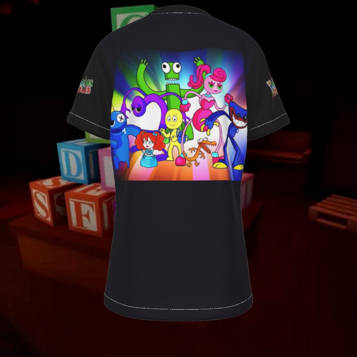 Kids Rainbow Friends VS Huggy Wuggy Shirt Image 2