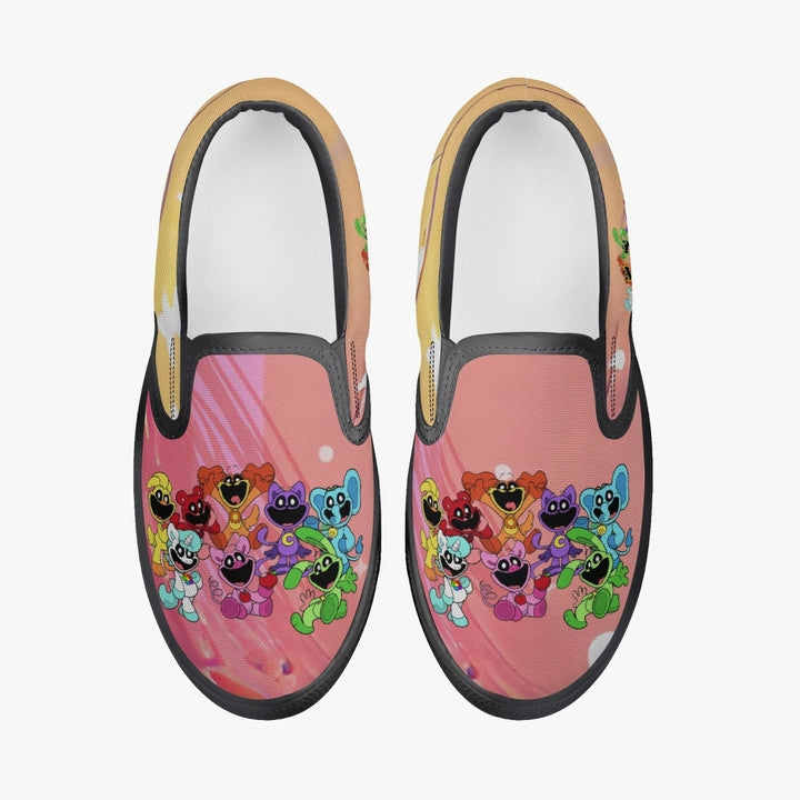 Kids Smiling Critters Slip-On Shoes Easy Wear Rubber Outsole Anti-Slip Fun Design Image 2