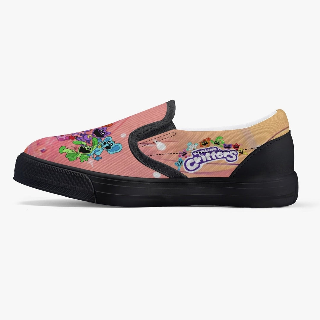 Kids Smiling Critters Slip-On Shoes Easy Wear Rubber Outsole Anti-Slip Fun Design Image 6