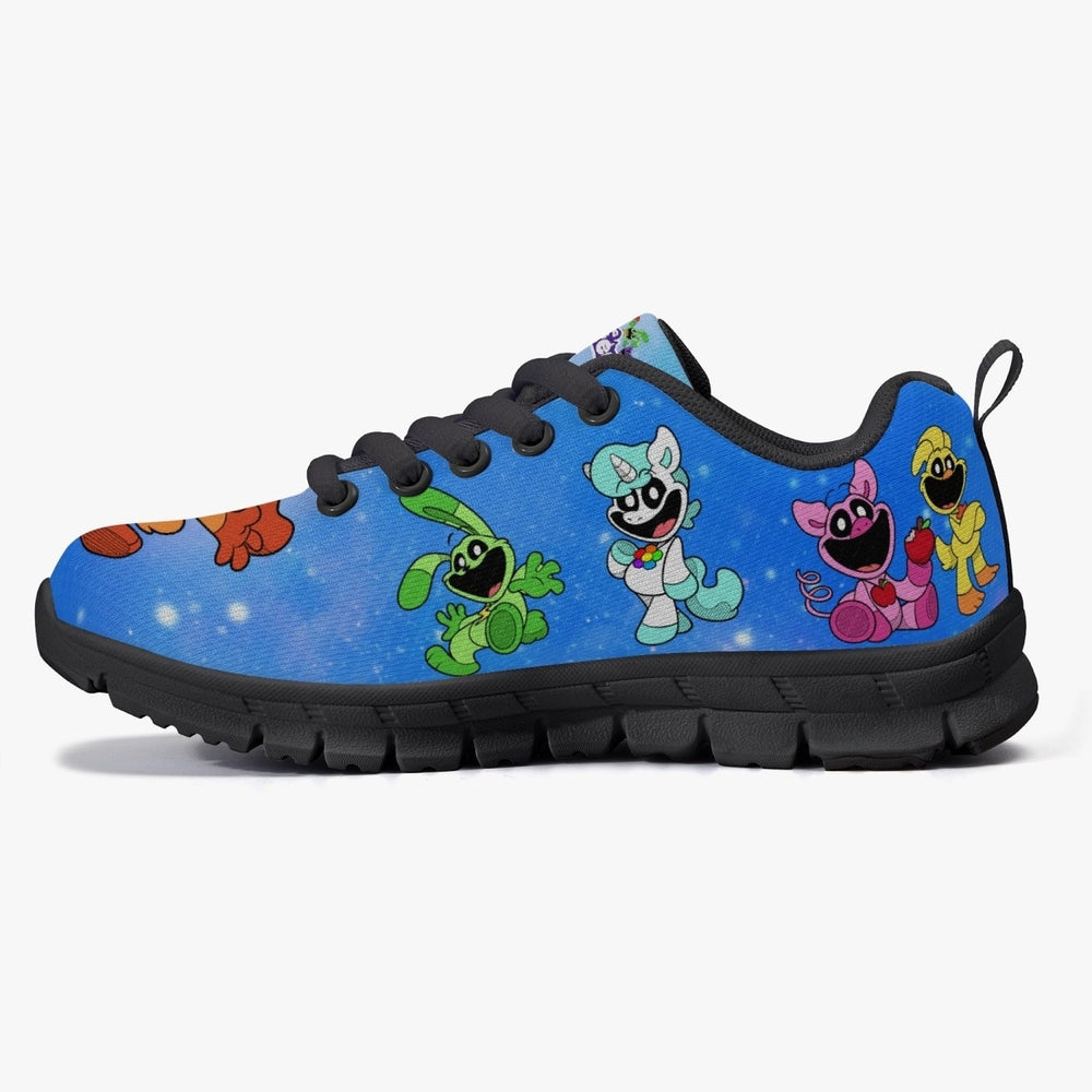 Kids Smiling Critters Lightweight Mesh Sneakers Size Up Recommended Breathable EVA Image 2