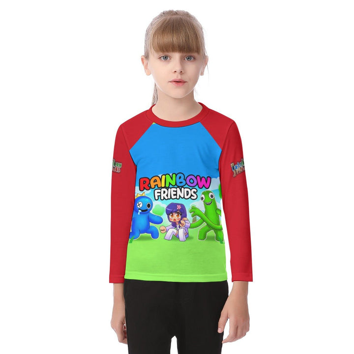 Kids Rainbow Friends O-neck Long Sleeve T-shirt Image 1