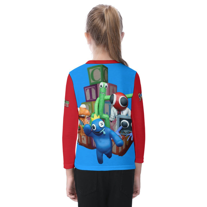 Kids Rainbow Friends O-neck Long Sleeve T-shirt Image 4