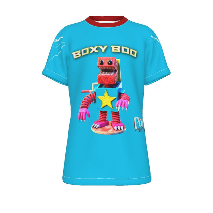 Kids Boxy Boo Blue Shirt Image 1