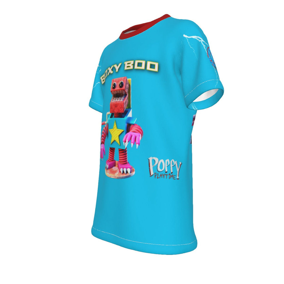 Kids Boxy Boo Blue Shirt Image 4