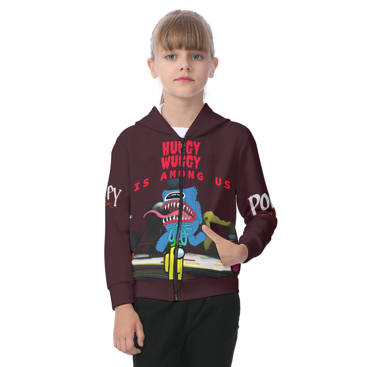 Kids Huggy Wuggy Among Us Hoodie Image 1