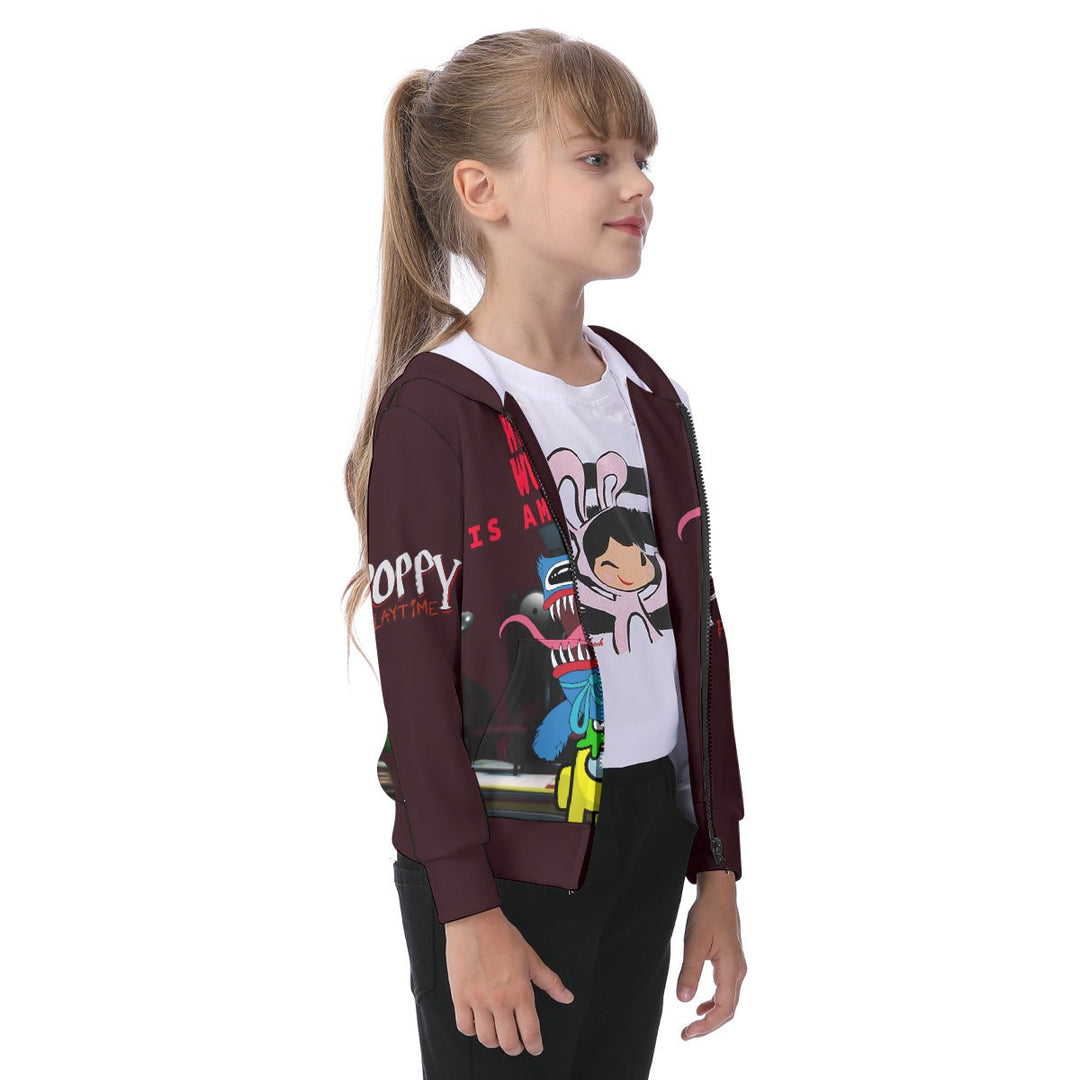 Kids Huggy Wuggy Among Us Hoodie Image 2