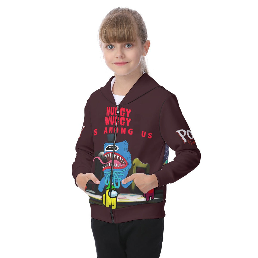 Kids Huggy Wuggy Among Us Hoodie Image 3