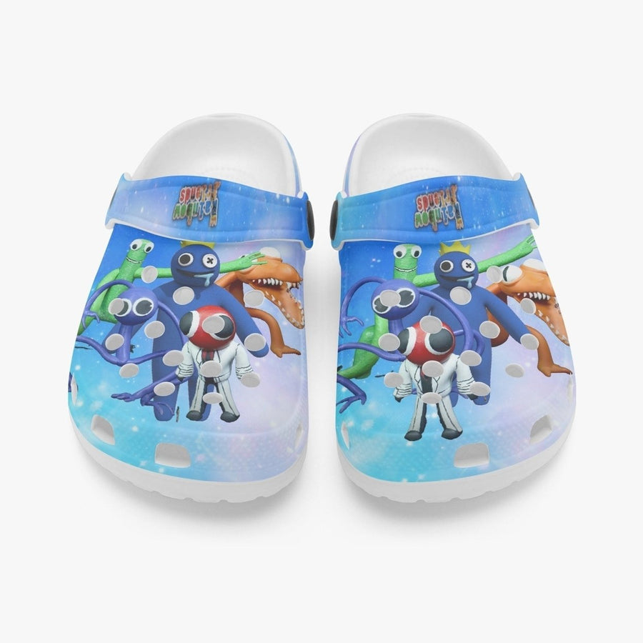 Kids Rainbow Friends Clogs Blue Lightweight EVA Anti-Slip Size 11-13.5 Image 1