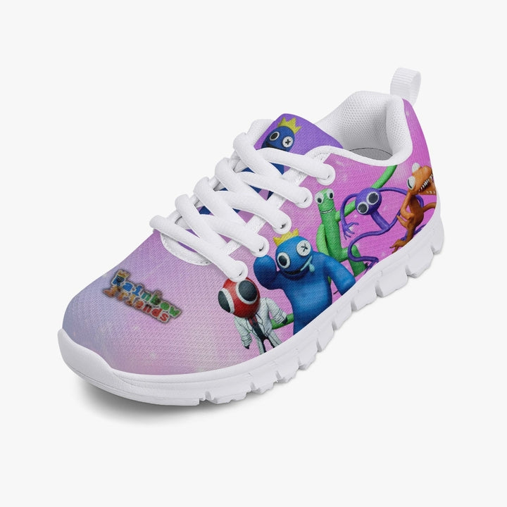 Kids Rainbow Friends Pink Shoes Size Up Lightweight Breathable Mesh Sneakers Image 6