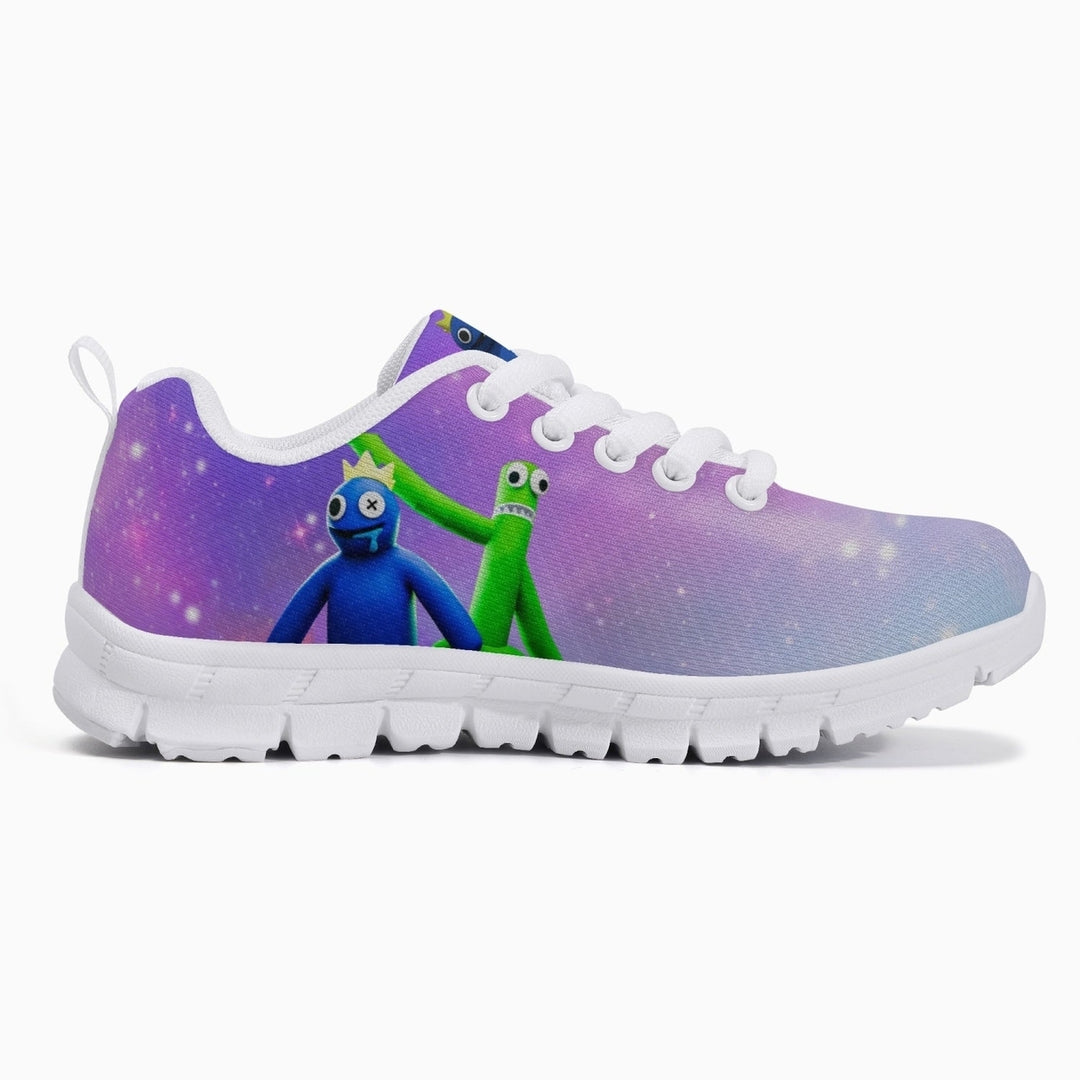 Kids Rainbow Friends Pink Shoes Size Up Lightweight Breathable Mesh Sneakers Image 9