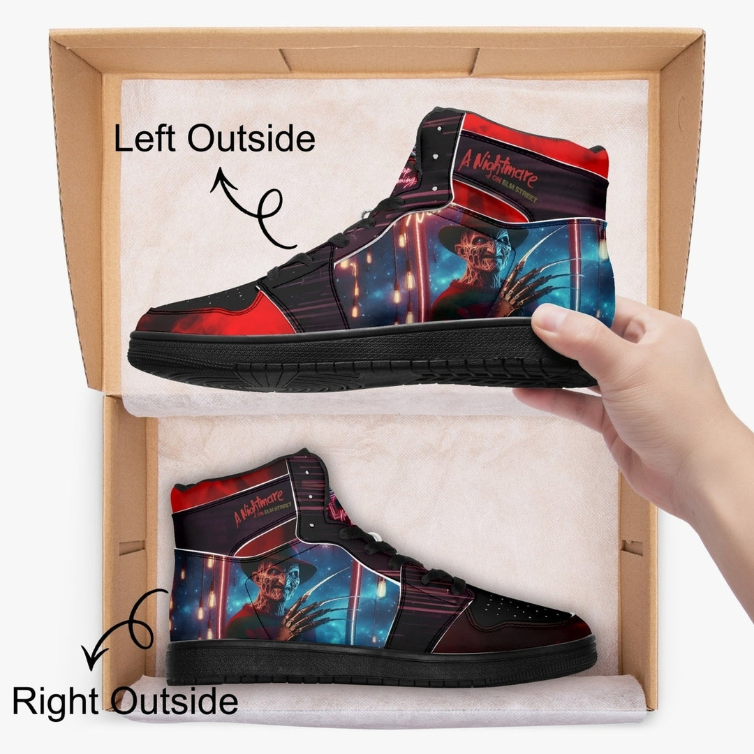 Freddy Nightmare on Elm Street High Top Sneakers Unisex PU Leather Comfortable Image 4