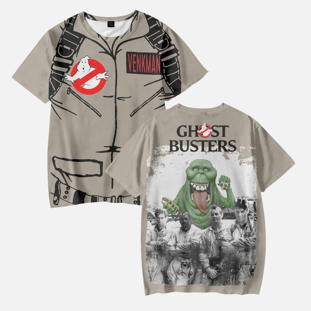 Ghostbusters Kids Shirt Polyester Loose Fit Round Collar Size 110-160 Image 1