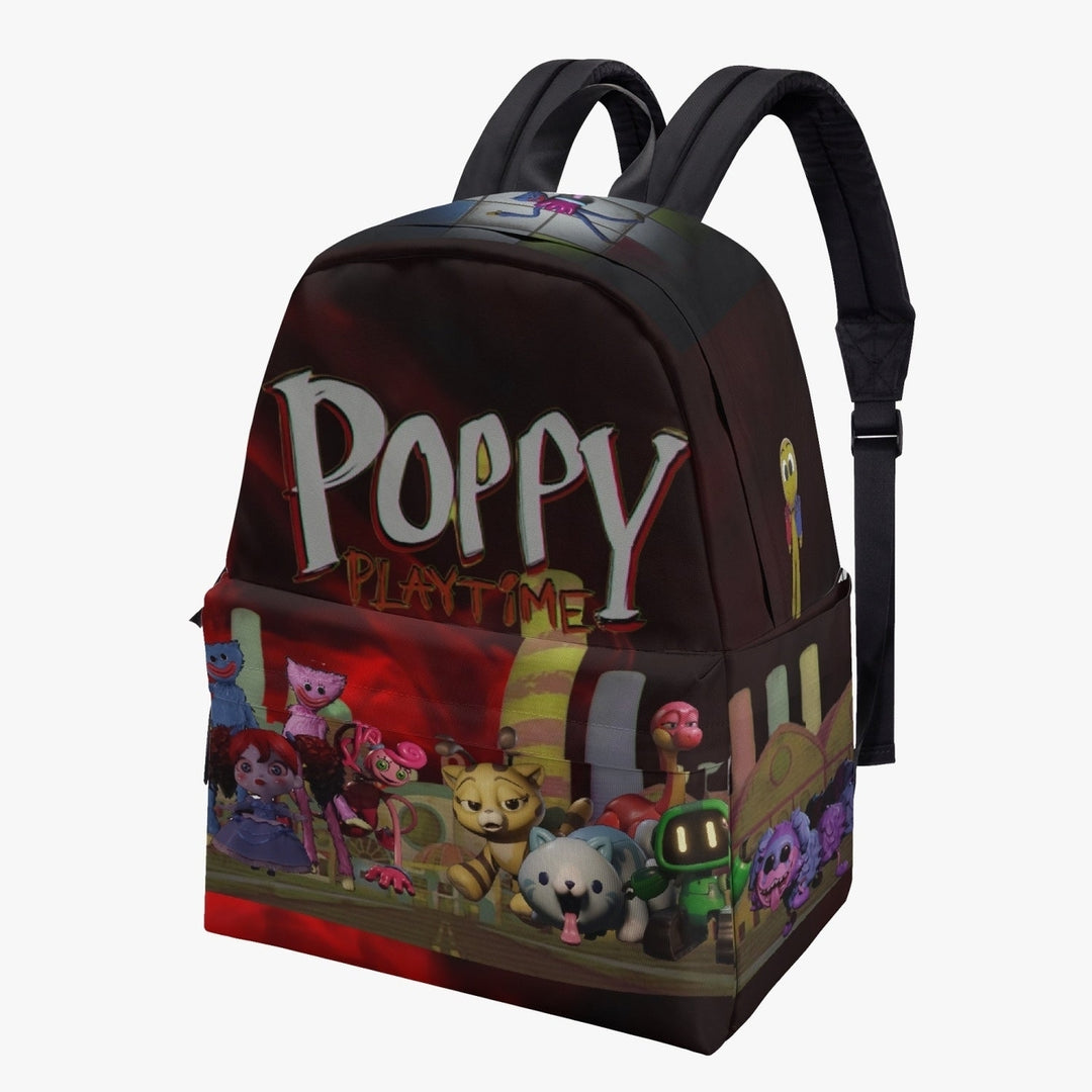 Huggy Wuggy Poppy Playtime Canvas Backpack Unisex fine Polyester Image 1