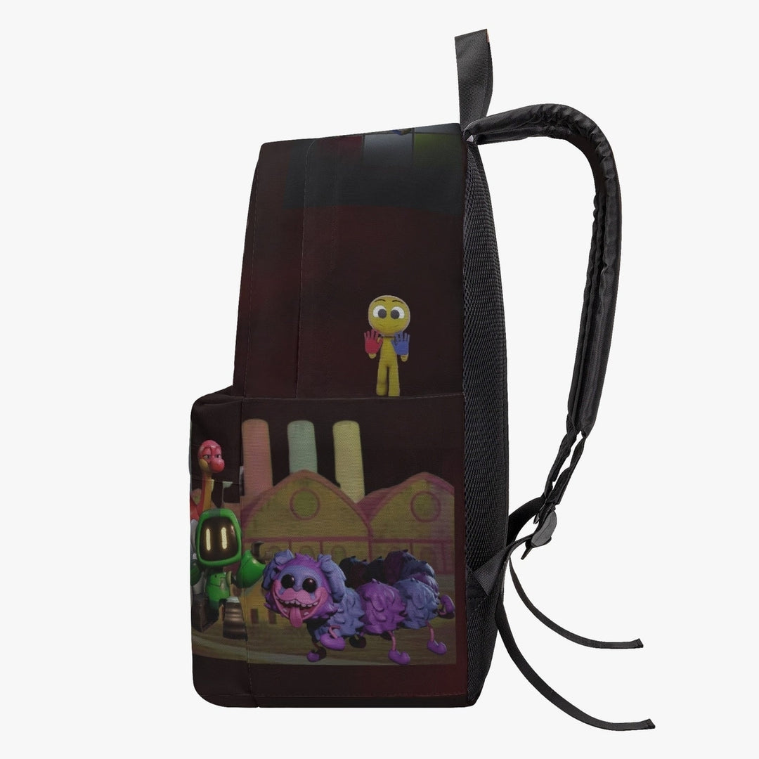 Huggy Wuggy Poppy Playtime Canvas Backpack Unisex fine Polyester Image 2