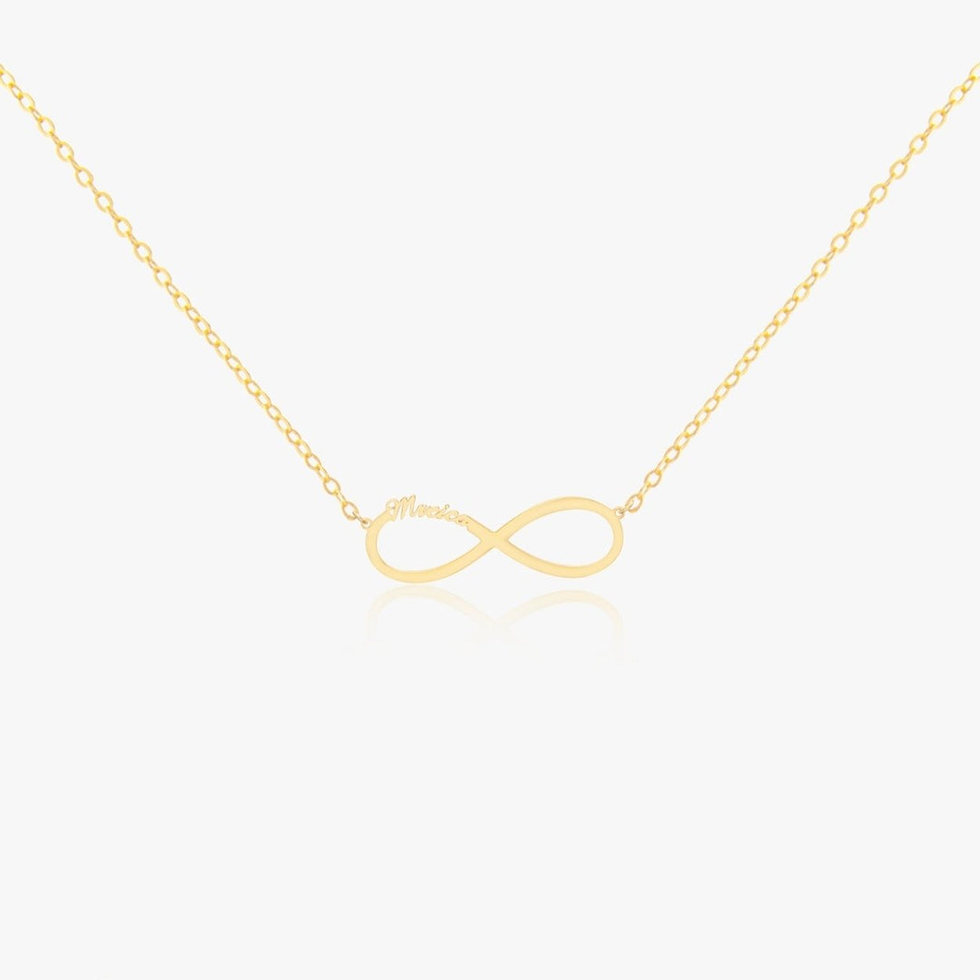 925 Sterling Silver Infinity Necklace with Gift Box Unique Design Layering Option Image 1