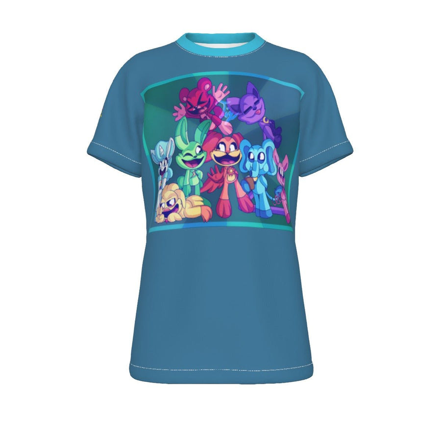 Kids Critters Smiling Inspired Fan Art T-Shirt Image 1