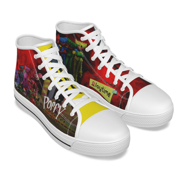 Kids Huggy Wuggy Poppy Playtime Canvas Shoes Image 2