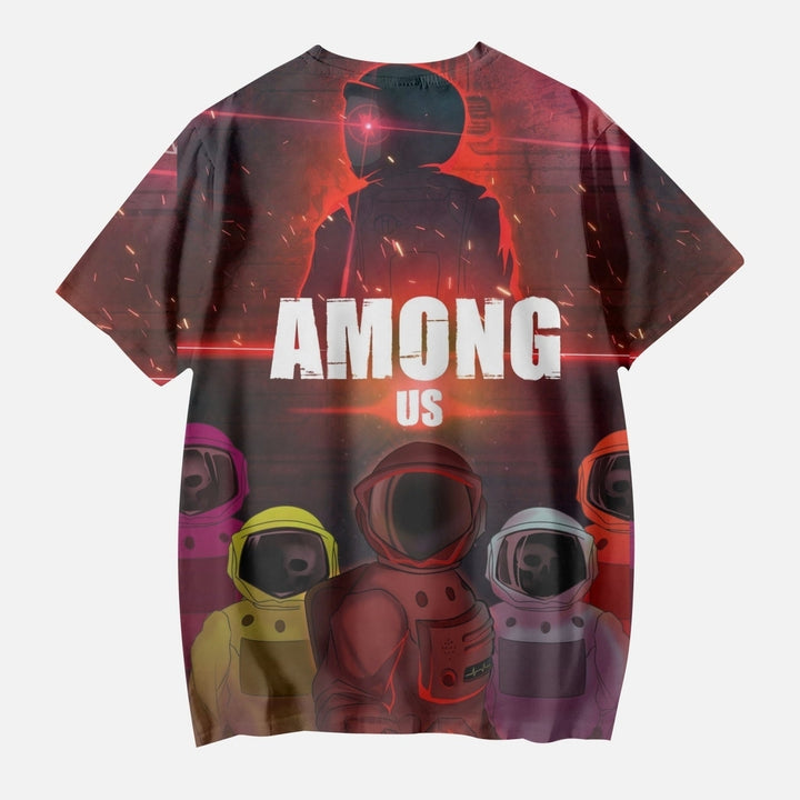 Among Us Birthday Shirt Kids Customizable Casual Tee Multi-Color Sizes 110-160 Image 2