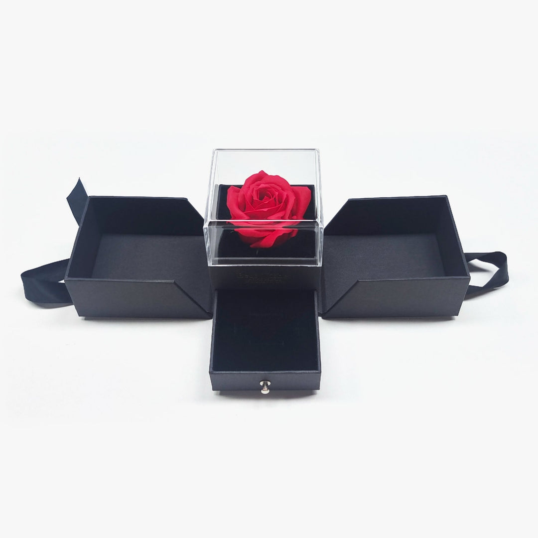 Crown Necklace 925 Sterling Silver Rose Gold Plated with Dancing Crystal Gift Box Image 6