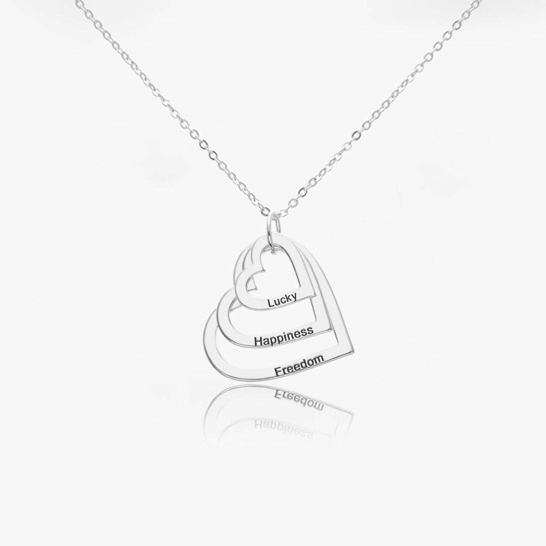 Custom Multiple Heart Necklace Image 1