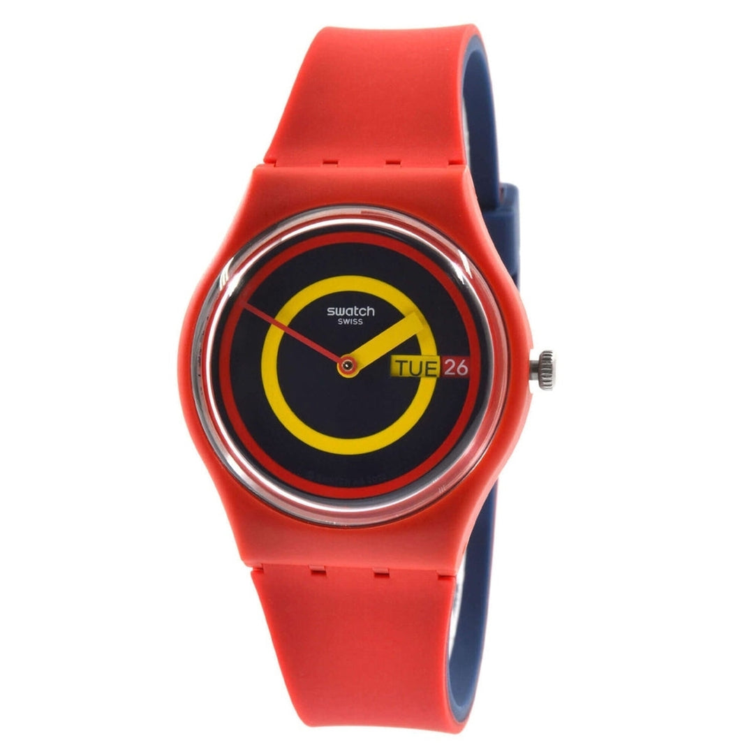 Swatch Mens The January Blue Dial Watch - SO28R702 Image 1