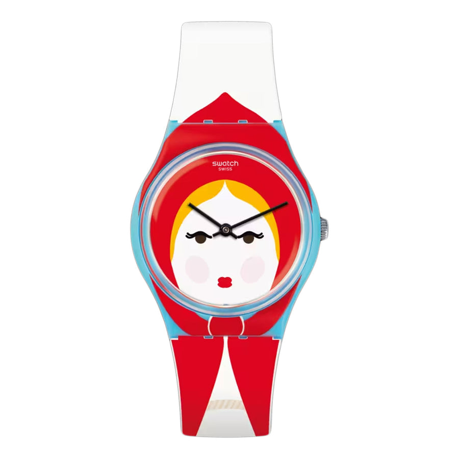 Swatch Womens Cappuccetto Multicolor Dial Watch - GS150 Image 1