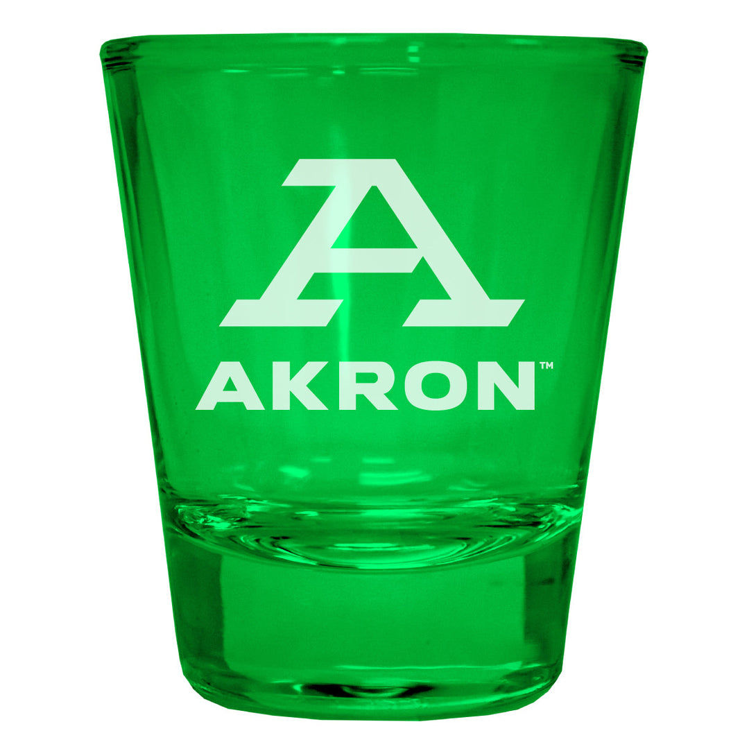 Akron Zips Engraved Full Color 2oz Shot Glass Officially Licensed Collegiate Product Image 4