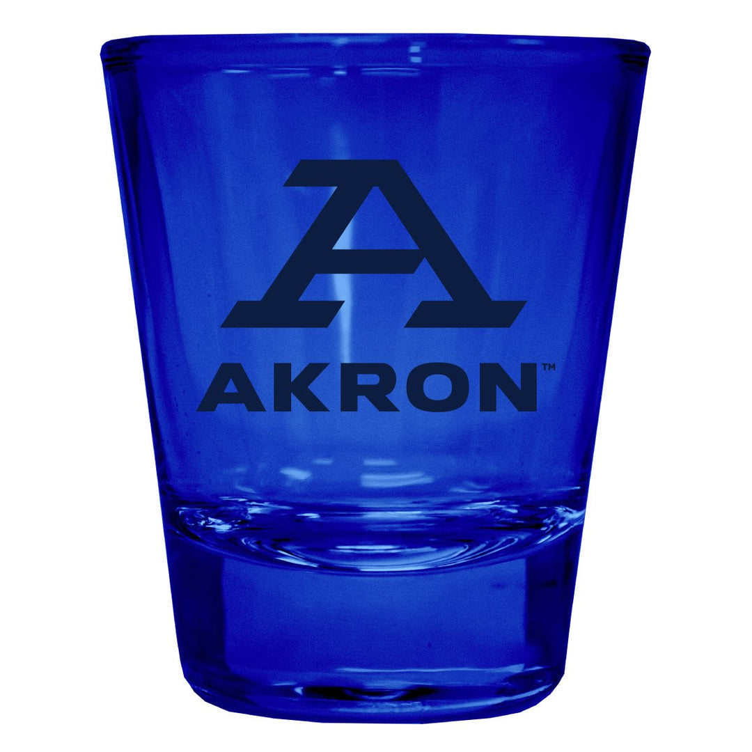 Akron Zips Full Color 2oz Shot Glass Officially Licensed Collegiate Product Image 1