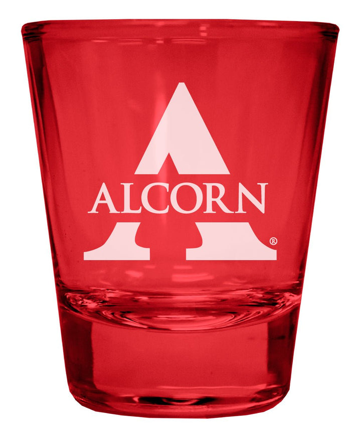 Alcorn State Braves Engraved Full Color 2oz Shot Glass Officially Licensed Collegiate Product Image 1