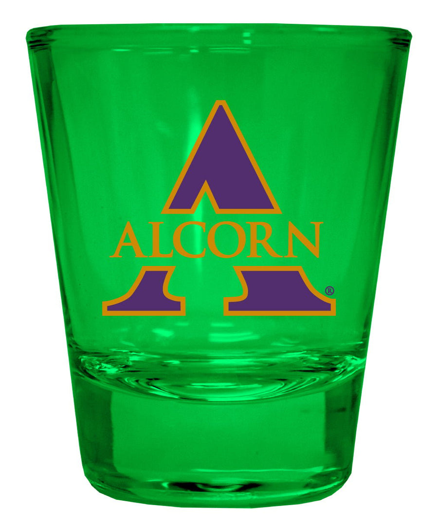 Alcorn State Braves Full Color 2oz Shot Glass Officially Licensed Collegiate Product Image 1