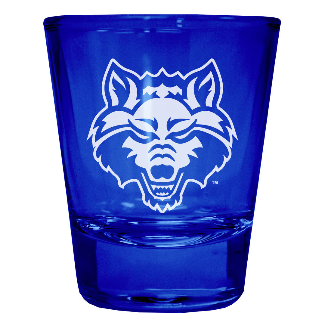 Arkansas State Engraved Full Color 2oz Shot Glass Officially Licensed Collegiate Product Image 4