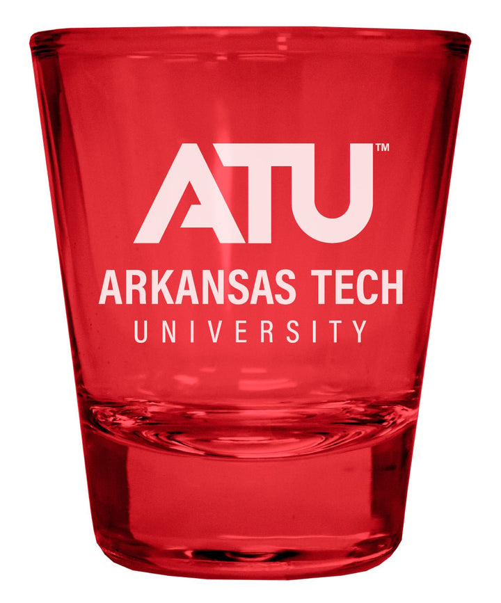 Arkansas Tech University Engraved Full Color 2oz Shot Glass Officially Licensed Collegiate Product Image 1